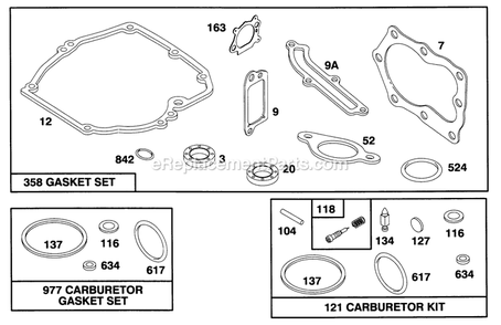 Engine 9 Diagram and Parts List for 10761B (4900001-4999999)(1994) Lawn Boy Lawn Mower